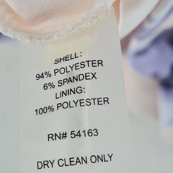 Calvin Klein Scuba Bell Floral Dress Size 8 - Picture 3 of 6